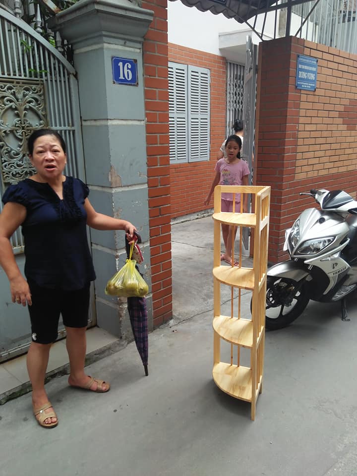 Kệ Gỗ Góc 4 Tầng 30cm *30cm * 120cm